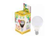 Лампа светодиодная LED 3.5Вт/Е14 белая матовая (шар)
