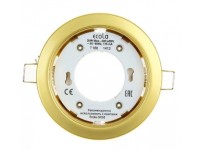 Светильник потолочный точечный GX53 H4 золото Ecola .лык