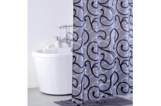 Штора для ванной комнаты, 200*200см Flower Lace grey, IDDIS, 410P20RI11