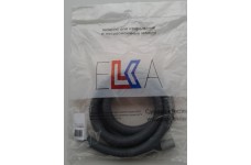 Шланг для стиральной машины сливной ELKA в упаковке (серый) 3,0 м. 8194