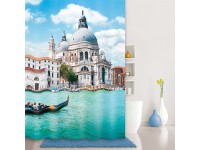 Штора для ванной комнаты, 180*200 см., полиэстер, Venice Moments, Blue IDDIS 540P18Ri11