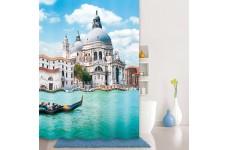 Штора для ванной комнаты, 180*200 см., полиэстер, Venice Moments, Blue IDDIS 540P18Ri11