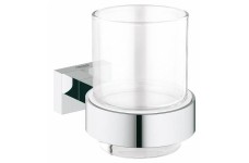 Стакан с держателем GROHE Essentials Cube, хром 40755001