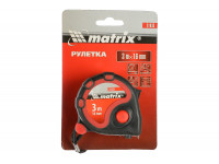 Рулетка Status 3 fixations, 3 м. х 16 мм., двухкомп. корпус, 3 фиксации ленты MATRIX 31033 Рулетка Status 3 fixations, 3 м. х 16 мм., двухкомп. корпус, 3 фиксации ленты MATRIX 31033